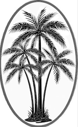 Center Palm Tree Decal