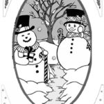 Snowman and Lady with corners