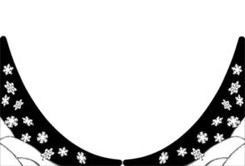 Left and right snowflake bottom corners